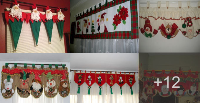 Aprende hacer cortinas navideñas con patrón