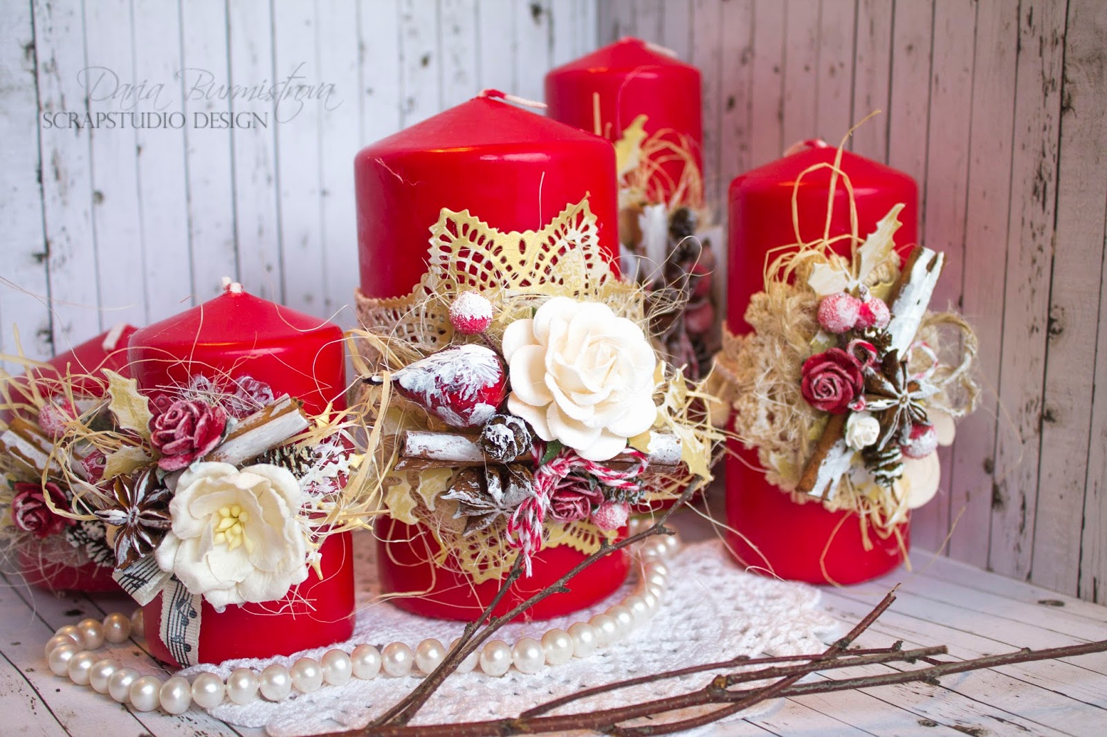 como hacer velas decorativas navideñas