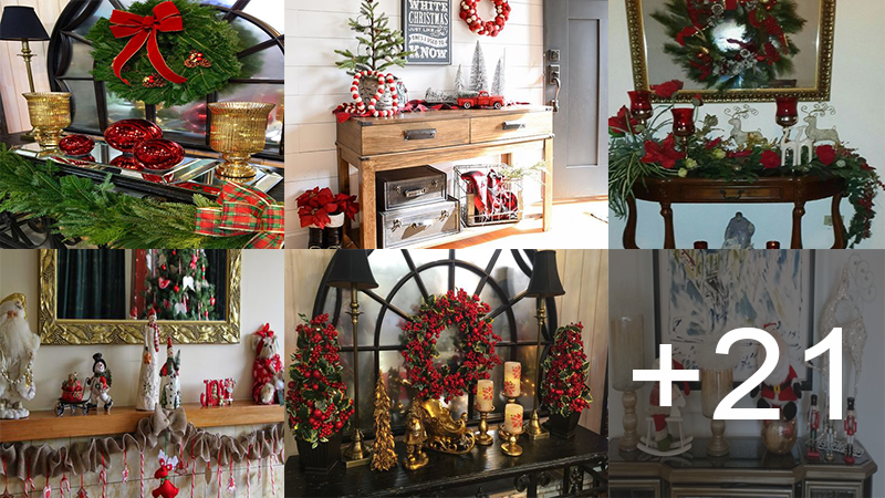 Crea bonitas decoraciones navideñas para tus repisas muy simples paso a paso
