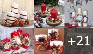 como hacer velas decorativas navideñas