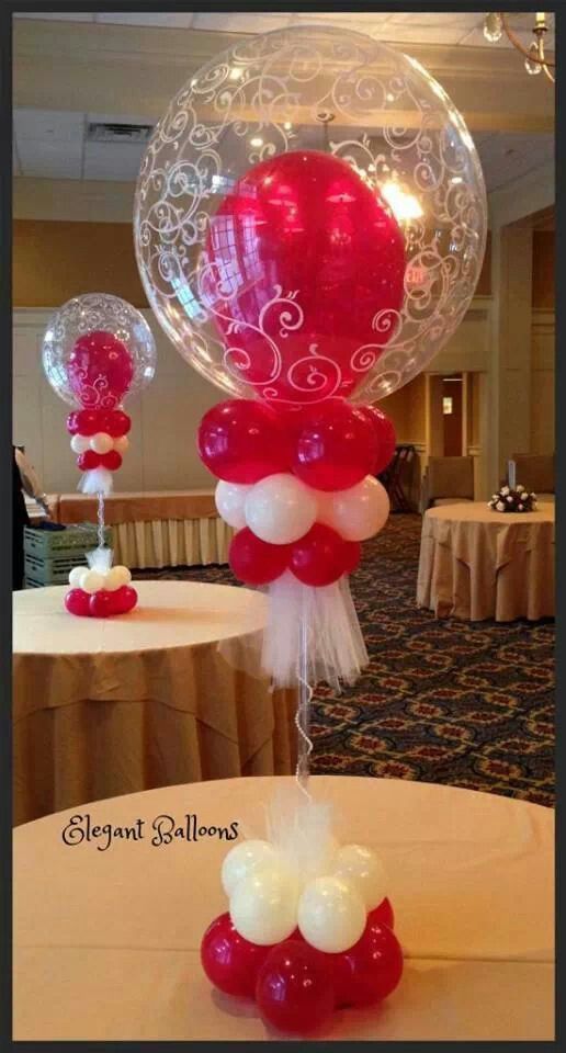 Como hacer centros de mesa con globos