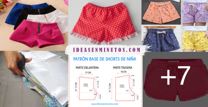 SHORTS DE NIÑA CON PATRÓN