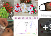 APRENDE HACER MASCARILLAS DE TELA NAVIDEÑAS CON PATRÓN