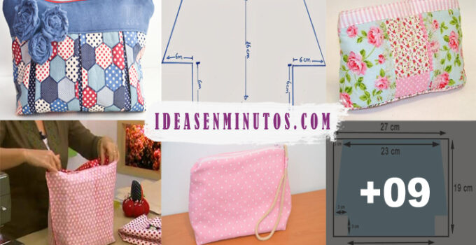 Aprende a como hacer bolso neceser de tela con patron APRENDE A COMO HACER BOLSO NECESER DE TELA