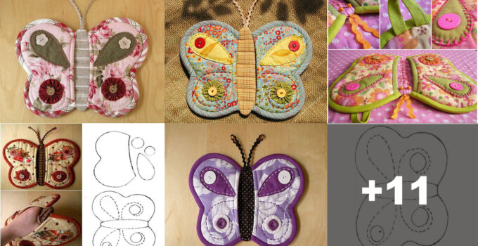 Cómo Hacer Un Guante De Cocina Con Forma De Mariposa Con Su Patrón Cómo Hacer Un Guante De Cocina Con Forma De Mariposa Con Su Patrón