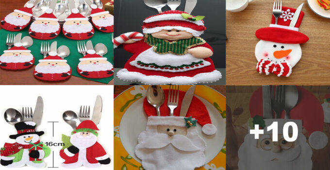 Curso de Cómo Hacer Cubre Cubiertos Navideños Paso a Paso Curso de Cómo Hacer Cubre Cubiertos Navideños Paso a Paso