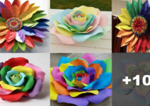 Cómo Hacer Coloridas Flores en Cartulina Paso a Paso